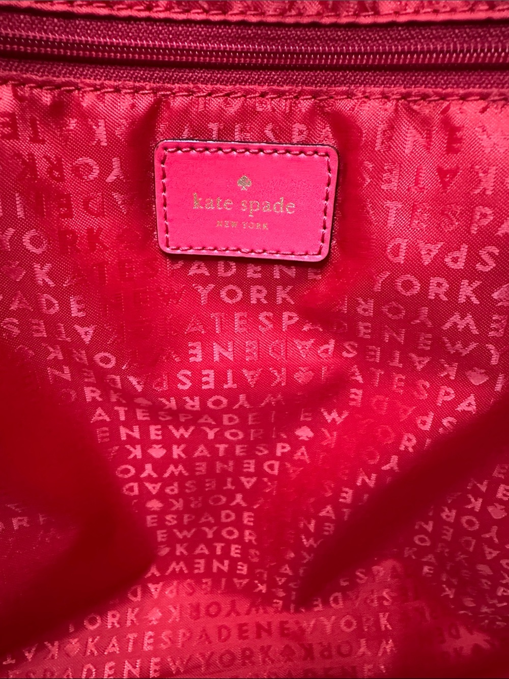 kate spade New York Anabette Straw Fringe Tote in Red, Orange, Pink - Picture 4 of 5